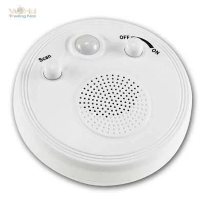 CHILITEC Radio con Detector de Movimiento hasta 3m, FM FM, Batería Baño Radio para Pared o Techo