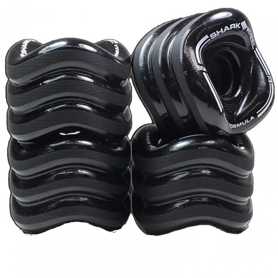 Shark Wheels California Roll Cruiser Rollen 60mm 78A 4er Wheels Set schwarz