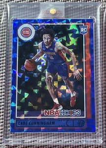 2021-22 Panini NBA Hoops #201 Cade Cunningham Base RC ASIA T-Mall Hyper Blue SP. - Picture 1 of 2