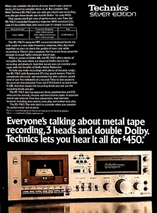 TECHNICS SILVER EDITION—RSM63 METAL TAPE CASSETTE DECK—VINTAGE 1978 PRINT AD - Picture 1 of 1
