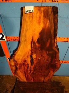 #A232   15/16" THICK  cherry burl live edge slab shelf table bench crafts    - Picture 1 of 2