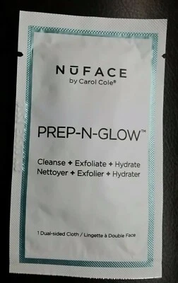 New NuFACE By Carol Cole Prep-N-Glow 1 Dual Sided Cleansing Cloth - Image 1 of 2