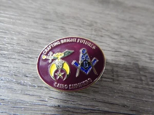 *RARE* Shriners and Freemasons Combo Pin Cairo Crafting Bright Futures - Picture 1 of 3