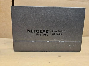 Netgear GS108E v3  ProSafe Plus 8 Gigabit Ethernet Switch | UNIT ONLY | UNTESTED - Afbeelding 1 van 4