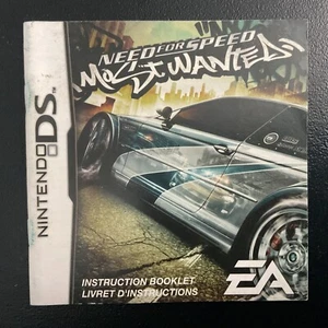 Need For Speed Most Wanted Nintendo DS Instruction Manual Only - Picture 1 of 2