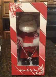 Vintage TL T.L.Toys HK Ltd Animated Skier Santa Musical Motion 12” NIB NOS - Picture 1 of 6