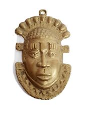 Benin Bronze Vintage Oba Face Mask,  Nigeria.