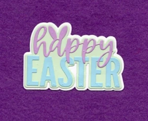 HAPPY EASTER # 8 die cuts Spring Church Jesus scrapbook cards - Bild 1 von 1