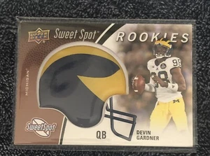 Devin Gardner Upper Deck Sweet Spot Rookies Mamufactured Helmet - Picture 1 of 3