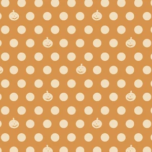 Halloween Fabric BTY, Gold Halloween Pumpkin Dot, Y3249-69 - Picture 1 of 1