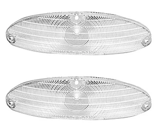 1955 Chevrolet 150 210 Belair Nomad Park Lamp Light Lenses " Clear" Pair L4101 - Picture 1 of 1