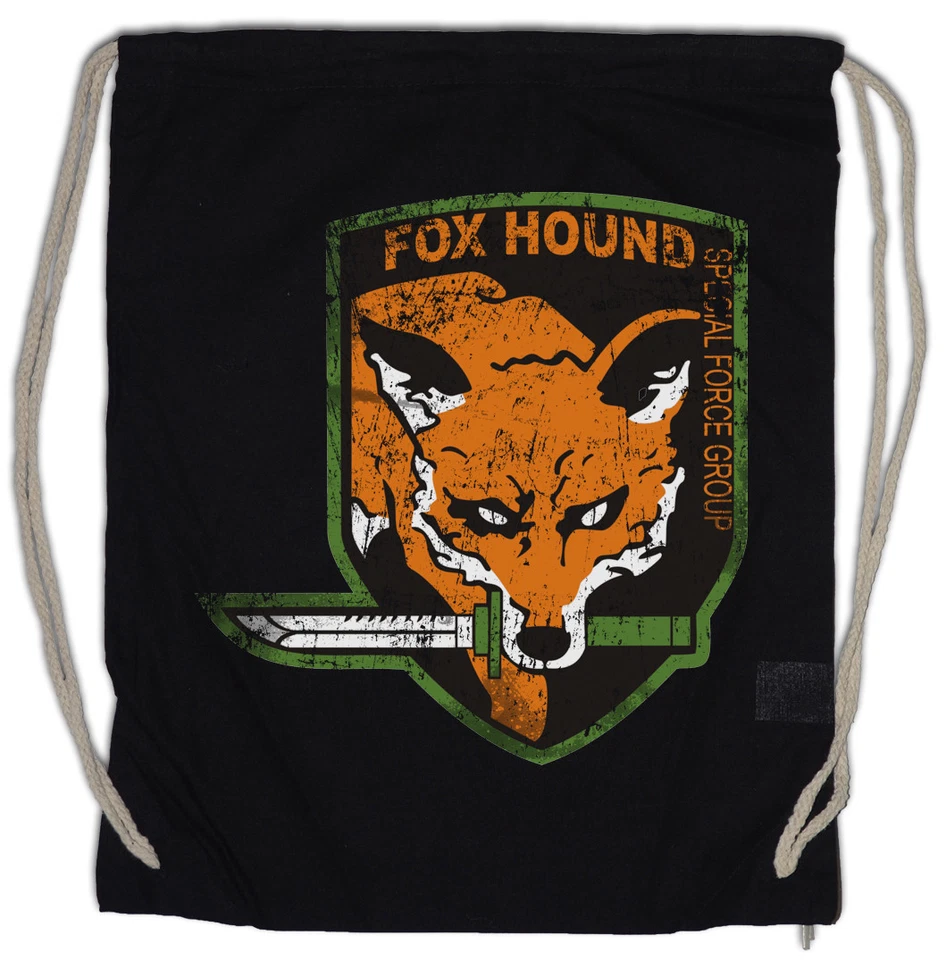 FOX HOUND GROUP LOGO WOMAN Turnbeutel Metal Game Gear MGS Snake Eater Solid
