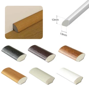 Borde de acabado de plástico cuadrante uPVC - ventana / cuentas de azulejos - 13 mm x 1 m de largo - Imagen 1 de 10