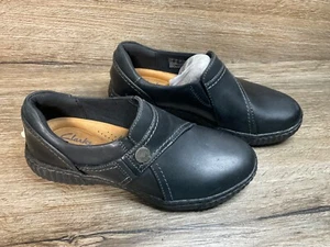 NEW Women’s CLARKS size 5 M Caroline Pearl SHOES black slip on  MSRP: $69 - Picture 1 of 9