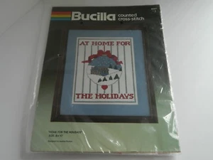NIP Bucilla Counted Cross Stitch Kit #82297 Home for the Holidays 8 x 10 - Bild 1 von 3