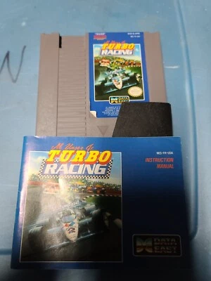 Al Unser Jr Turbo Racing NES w/ Dust Cover & Manual - Tested & Working - Image 1 of 3