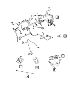 Genuine Mopar Instrument Panel Wiring 68189458AC - Bild 1 von 1