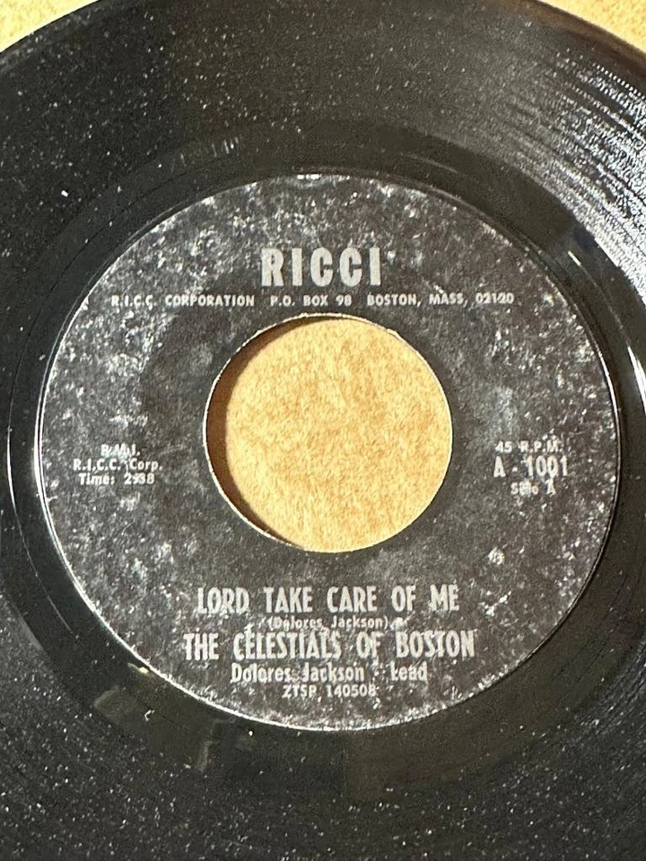 THE CELESTIALS OF BOSTON Ricci A-1001 LORD TAKE CARE OF ME VG-  LISTEN - Image 1 of 1