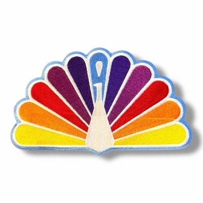 Parche bordado grande The ORIGINAL NBS Peacock (1962--1986) 10"x6" RARO de colección Foto 1 de 4