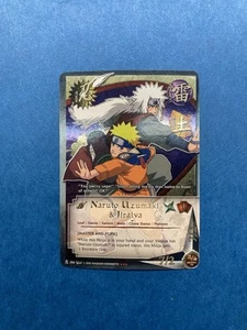 Naruto CCG Naruto Uzumaki & Jiraiya #204 Super Rare Gold Foil - Near Mint! - Picture 1 of 3