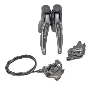 Shimano GRX ST-RX815 Di2 2x 11s Gravel Bike Levers BR-RX810 Caliper Set Flat Mnt - Picture 1 of 7