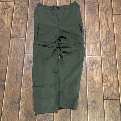 Magellan Mens Convertible Hiking Pants Size Large Green Nylon Zip Off Fishing - Image 1 of 4