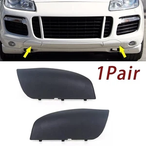 Pair Front Bumper Tow Hook Covers for Porsche For Cayenne 2007 2010 OEM Plastic - Picture 1 of 12