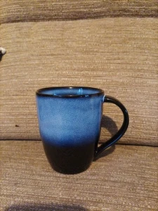 DARTINGTON Porcelain blue fading to black mug - Picture 1 of 6