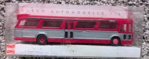 Busch HO City Commuter Bus rot & silber 44501 1/87 - Bild 1 von 5