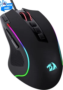 Predator RGB Gaming Mouse 8000 DPI Wired 11 Buttons 5 Backlit Modes Rapid Fire - Picture 1 of 9