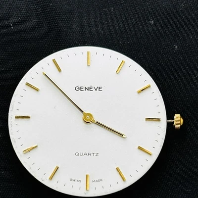 Reloj pulsera vintage de cuarzo Geneve 6 joyas 978.002 para hombre movimiento como está solo piezas Foto 1 de 4