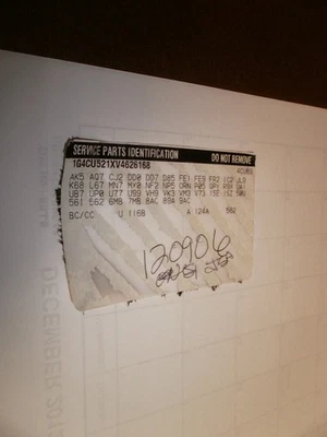 Vidrio para puerta delantera derecha pasajero para 97-05 Park Avenue 153272 Foto 1 de 2