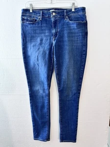 Levis 711 Skinny Jeans Damen 32/30 Blau Stretch Denim Mid Rise Slim Fit - Bild 1 von 12