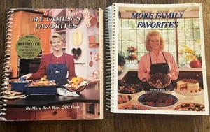 2, alte Kochbücher Mary Beth Roe QVC Gastfamilie Favoriten einfache Rezepte - Bild 1 von 6