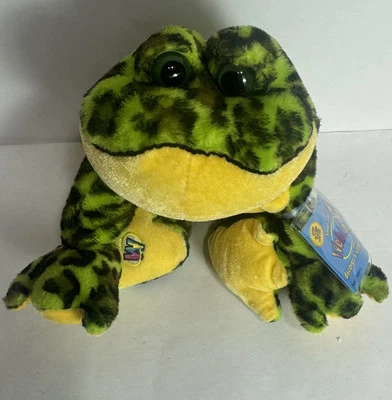 Ganz Webkinz Green Black Bullfrog Plush Stuffed Animal HM114 Sealed Tag - Image 1 of 4