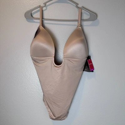 Body para mujer SPANX talla (XL/TG) tanga espalda baja beige champán Foto 1 de 4
