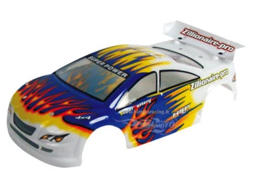 18203 CARROZZERIA STADALE FORATA 1:16 VERNICIATA + ADESIVI ON ROAD BODY HIMOTO - Immagine 1 di 1