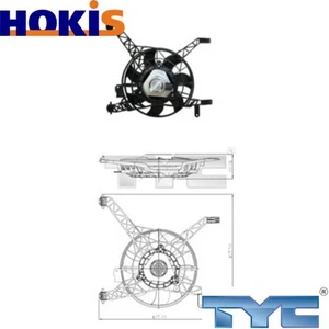 FAN RADIATOR 810-0041 FOR FORD B-MAX/Van FIESTA/VI IQJA/IQJC/IQJE/HXJE 1.6L 4cyl - Picture 1 of 6