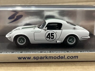LOTUS ELAN 26R SHAPECRAFT #45 1963 1/43 RESIN CAR MODEL: BY SPARK S0268 - Image 1 of 4