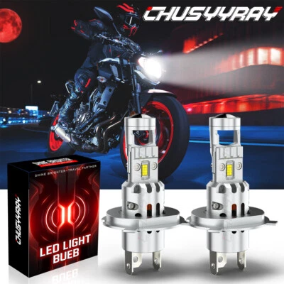 For Honda Nighthawk 250 1991-2008 High Power HID LED Headlight H4 Lights Bulbs - Image 1 of 4