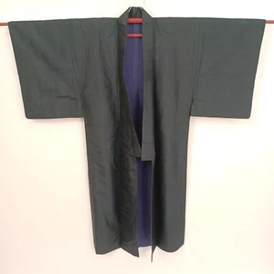 Chaqueta Haori Vintage Para Hombre Abrigo Kimono Algodón Negro Forrado Japón Tradicional - Imagen 1 de 4