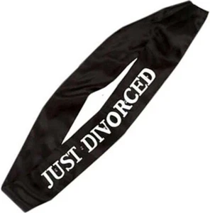 JUST DIVORCED FLASHING BLACK SASH - Picture 1 of 1