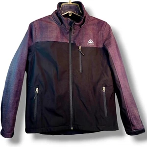 Snozu Performance Jacket Softshell Coat Youth Size L Black Extreme Gear Zip Up - Picture 1 of 14