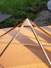 Solid Capstone Copper Pyramid For Cleansing, Charging Crystals Meditation Khufu 