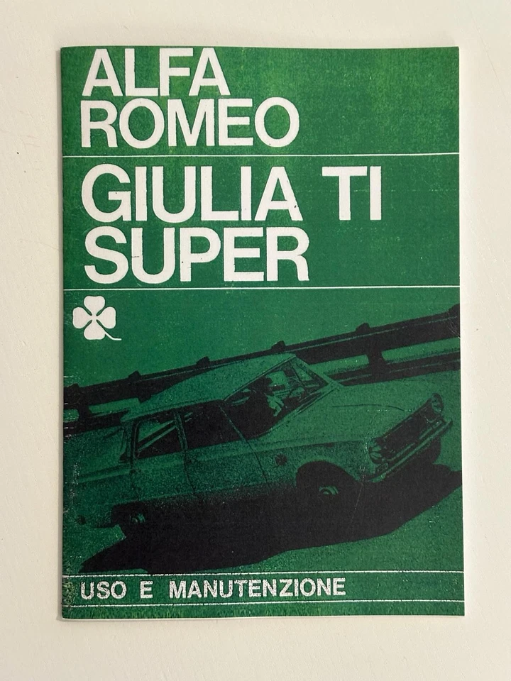 Libretto uso e manutenzione Alfa Romeo GIULIA TI Super - Immagine 1 di 1