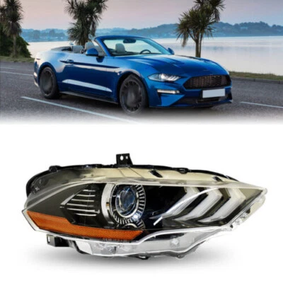 LED DRL Projector Headlight Lamp Black Right Side Fit For Ford Mustang 2018-2020 - Изображение 1 из 4