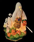 Prettique Itty Bitty Boo Halloween Porcelain Light Ghosts Pumpkins Lamp 1993 Vtg