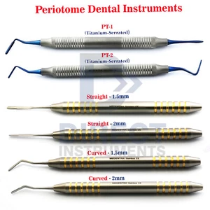 6Pcs Periotome Periodontal Ligament Knives Extraction Serrated Dental instrument - Picture 1 of 9