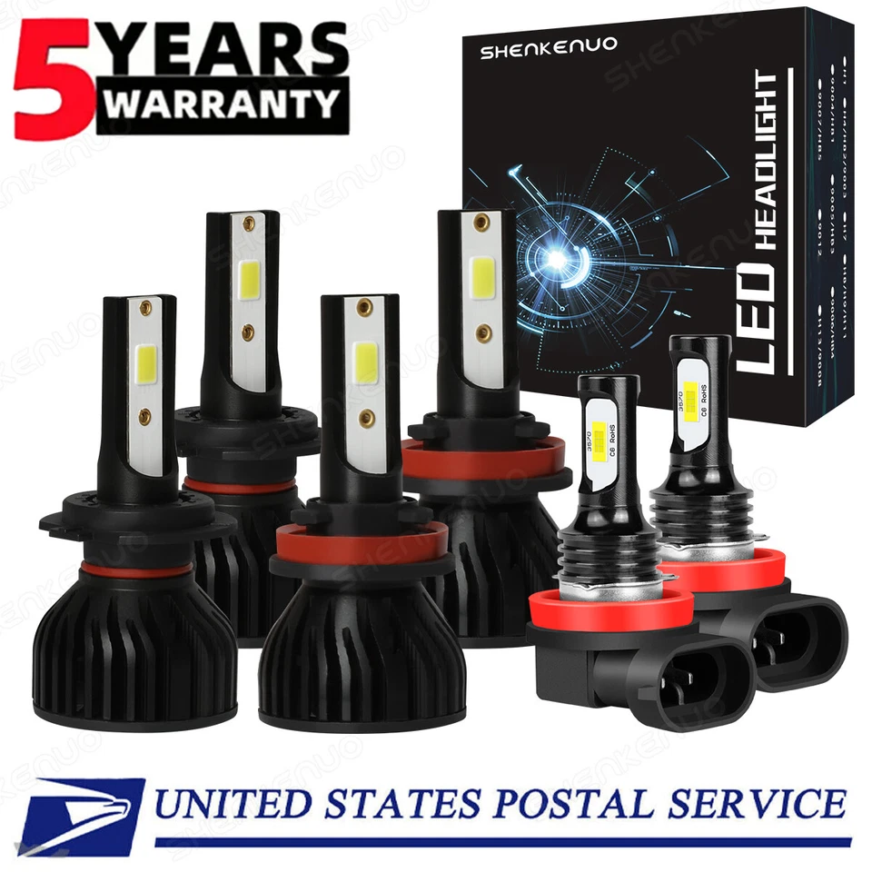 2025NEW для Mazda MX-5 Miata 2006-2014 светодиодные фары Hi&Lo + противотуманные лампы набор - Изображение 1 из 4