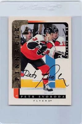 1996/97 Pinnacle #56 Petr Svoboda Flyers Signed Auto *G6810 - Image 1 of 2